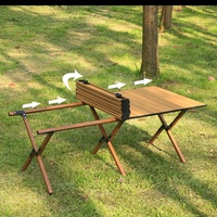 Meubles d'extérieur, table pliante en acier au carbone, table de pique-nique pliable ultra-légère à monter sur véhicule, ensemble table et chaises pour le camping