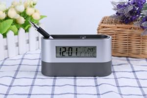 Hot Selling Digitale Pennenhouder Klok Met Multifunctionele Kalendertemperatuur Display Alarm Snooze Functies Voor Schoolbenodigdheden - Product Image 5