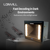 LONVILL Vente en gros Automatisation personnalisée Collection de tarifs Lecteur de codes Wiegand Nfc Scanner de codes à barres 2D à balayage mince intégré