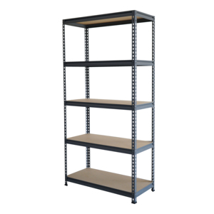 5 Tiers מתכוונן כבד Boltless מדפי מוסך מתכת מדפי יחידה עצבים אחסון - Product Image 1