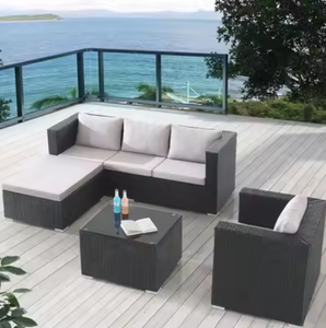 Set di Mobili da <span class=keywords><strong>Giardino</strong></span> in Metallo KD Structure, Impermeabile, per Esterni, Angolare, di Lusso, Moderno, per Hotel e Soggiorno - Product Image 3