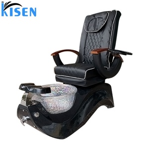 Kisen Luxury Foot Spa Massage Manicure Chair Nail Salon Beauty Sink Pedicure Chair with LED Light with USB - Product Image 4
