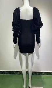 Nuovo vestito <span class=keywords><strong>da</strong></span> partito Sexy delle donne di <span class=keywords><strong>sera</strong></span> della celebrità di perline Sexy della manica lunga del progettista - Product Image 6