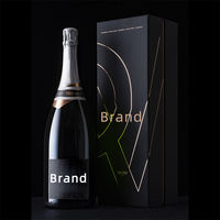 Emballage Boîte cadeau pliable de qualité supérieure pour vin Cadeau en carton Bouteille en verre de vin rouge champagne Boîte de présentation