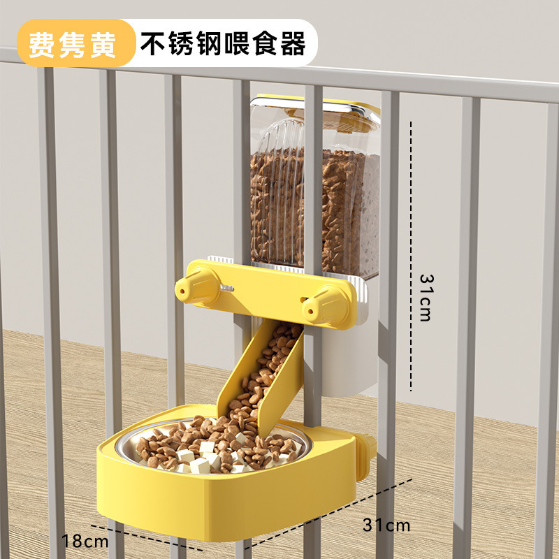 Feeder Fei Juan Huang - Cuenco de acero inoxidable de 1600 ml - Universal