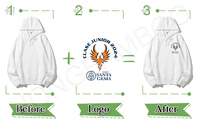 Sweat-shirts à capuche personnalisés brodés, coupe classique, logo personnalisé, tissu en coton anti-rétrécissement, confort ultime, unisexe, grandes tailles