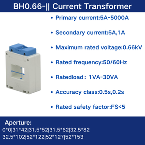 Transformador de Corrente de Núcleo Dividido para Medição de Energia de Precisão Classe 0.5S, com Barramento de Cobre CT BH-0.66, Certificação CE, Saída 5A/1A - Product Image 5