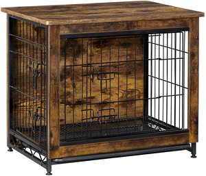 ZMaker — niche en bois Double portes pour chiens, meubles de Table avec plateau amovible, maison pour animaux domestiques - Product Image 2