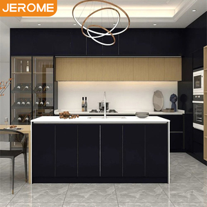 Muebles <span class=keywords><strong>de</strong></span> <span class=keywords><strong>Cocina</strong></span> Personalizados Jerome, <span class=keywords><strong>Cocina</strong></span> Modular Gris Oscuro, Isla <span class=keywords><strong>de</strong></span> Piedra Sinterizada Moderna, Juego <span class=keywords><strong>de</strong></span> Gabinetes <span class=keywords><strong>de</strong></span> <span class=keywords><strong>Cocina</strong></span> <span class=keywords><strong>con</strong></span> Fregadero - Product Image 3