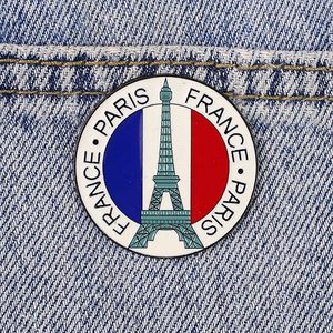 Pin Esmaltado de París, Pin de la Torre <span class=keywords><strong>Eiffel</strong></span>, Broche de Recuerdo de Francia, Broches de Cultura Francesa, Accesorios para Bolsos, Mochilas y <span class=keywords><strong>Ropa</strong></span> - Product Image 2