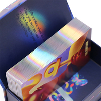 Деки для карт с крышкой и нижней коробкой из золотой фольги