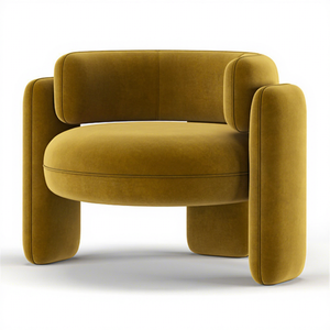 Poltrona Singola Moderna in Stile Nordico Minimalista, Sedia in Legno Creativa e <span class=keywords><strong>di</strong></span> <span class=keywords><strong>Design</strong></span> <span class=keywords><strong>per</strong></span> <span class=keywords><strong>Soggiorno</strong></span> e Camera da Letto - Product Image 3