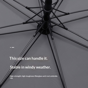 <span class=keywords><strong>Parapluie</strong></span> long à 8 baleines 280T, grand format, pour hommes, droit, pour le golf, cadeaux publicitaires, vente en gros, logo personnalisé - Product Image 4