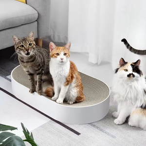 Huyo Lit-griffoir de luxe moderne, grand espace, forme ovale, style classique en carton, pour chats petits et grands - Product Image 3