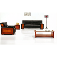 Ensemble de canapés modulaires sectionnels modernes extensibles en cuir avec structure métallique pour écoles, bureaux, hôtels, hôpitaux – Personnalisable, haute densité