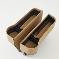 Accessoires de voiture personnalisés Gadgets de voiture Emballage complet Organisateur de rangement en cuir personnalisé pour bande de prise d'écart de siège de voiture