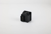 Prise d'alimentation mâle IEC 320 C14 Kuishen KC-14-F1P 3P PA/Laiton 10A 250V avec porte-fusible et 3 prises standard avec mise à la terre