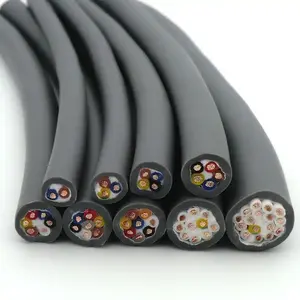 Personalizar Cable de alimentación resistente al calor 300V Flexible trenzado cobre 16AWG a 24AWG PVC aislado nuevos cables eléctricos