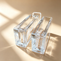 Boîte de parfum carrée de luxe d'usine avec bouchon et brosse, insert en mousse de 30 ml et emballage personnalisé