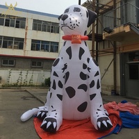 Ballon gonflable réaliste de dessin animé de chien de pitbull