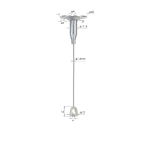 Kits de suspension pour plafond avec câble de suspension et crochet à ressort