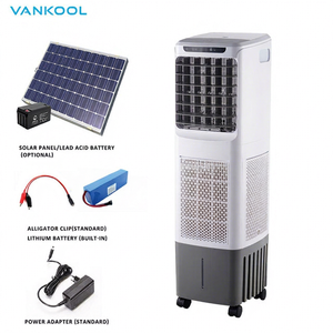 Refroidisseur d'air portable à économie d'énergie pour l'extérieur, alimenté par courant alternatif, avec télécommande, 6 vitesses, batterie - Product Image 1