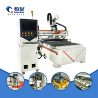 Machine de fraisage CNC ATC économique avec broche de refroidissement par air de 9 kW pour le travail du bois et la découpe