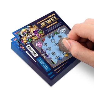 Lottery Paper Card Printing Scratch Off Design Winning Patterns Factory Customized Scratch Lottery Tickets - Product Image 1