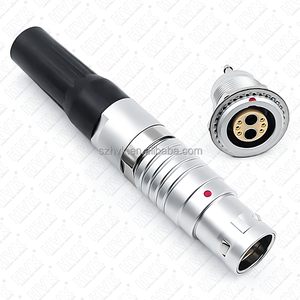 Compatível com Série B 3B FGG/EGG Plugues de Aviação, Conectores Híbridos Pneumático-elétricos, 2 ar 6-core Sockets M18 Soquete - Product Image 6