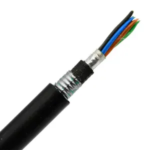 Câble à fibres optiques enterré GYTA53 extérieur de haute qualité ruban en acier 2-288 LSZH PVC PE fibre corning double câble à fibres blindées