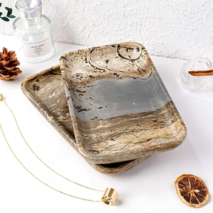 Pierres naturelles rares, peinture traditionnelle chinoise, plateaux à thé, cristal, <span class=keywords><strong>herbe</strong></span> et fleurs, assiettes de rangement pour le salon. - Product Image 1
