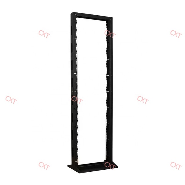 Easy Install 42U 2 Post 19 Inch Open Frame Rack for Box Phone Farm Network Equipment Rack Standing Open Data Frame Rack