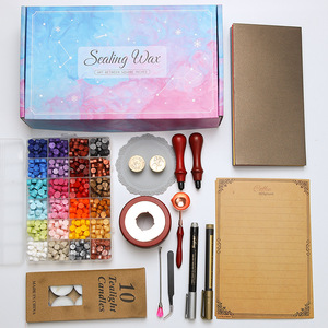 Sealing Wax Kit Complete <b>Set</b> With Stamps Wax Granules <b>Tools</b> For Beginners Gift <b>Box</b> - Product Image 2