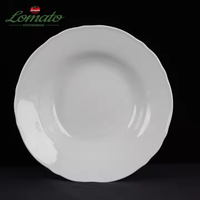 Plats et assiettes en céramique pour restaurant, imprimés sur mesure, bon marché, en vrac, ronds, carrés et blancs