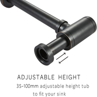 Accessoires de salle de bain universels, nouvelle conception, siphon en laiton de haute qualité pour lavabo