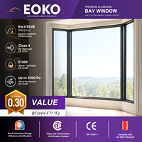 Système de fenêtres en baie et en arc EOKO OEM ODM avec options de taille, de couleur de verre et d'ouverture personnalisées pour les entrepreneurs, les constructeurs et les projets