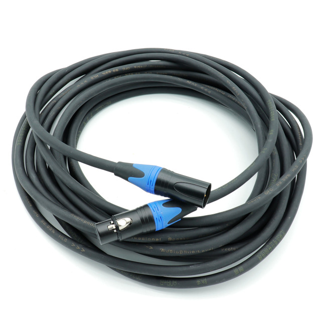 IP65 Rated DMX Lighting Control Cable 3 Pin 22awg Male to Female Copper DMX512 Cable for Stage
