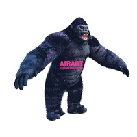 Costumes de mascotte taille disponible Costume de gorille gonflable pour adultes