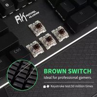 Mini-clavier de jeu compact combo, avec rétro-éclairage, interface usb, bon marché, prix d'usine