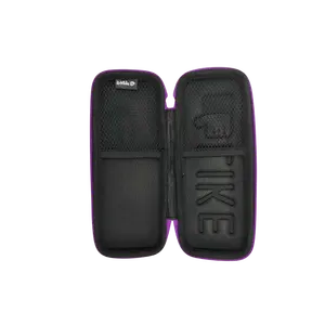 Zipper Opening And Closing Stationery Box PU Leather EVA Hot Pressed Lightweight Material Anti Drop Internal Multi-Layer Bag