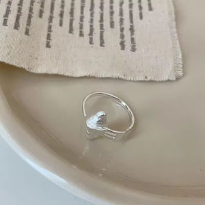 Two Tone <b>Croissant</b> <b>Ring</b> 18K Gold Plated Stainless Steel Statement <b>Ring</b> Opening Chunky <b>Ring</b> for Woman - Product Image 6