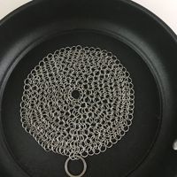 Estropajo de Acero Inoxidable 304 316 para Barbacoa, Uso en Exteriores, Resistente, Grado Alimenticio, Pequeño, Mediano, Grande, Redondo y Cuadrado