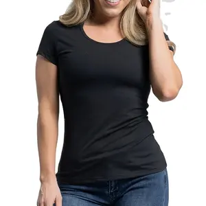 T-shirts à manches courtes pour femmes, personnalisés, Slim et respirants et simples, vente en gros,