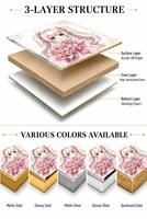 Carte Shikishi en feuille d'or OEM ODM, Planche d'art à caractères imprimés en feuille d'or pour la vente en gros
