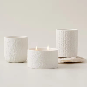 Contenedor de cerámica nórdico personalizado al por mayor, multicolor, vacío, para velas, tarro de lujo, recipiente para velas - Product Image 1