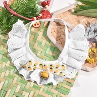 Accessoires pour animaux de compagnie les plus vendus à l'international : Bavoir anti-bave pour chat mignon avec clochette, Collier-foulard élégant pour chien avec nœud papillon, en pur coton