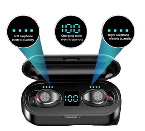 2025 nhà máy bán buôn tốt nhất người tiêu dùng thiết bị điện tử đúng không dây Earbuds F9 tai nghe chống thấm nước JL Chipset hiển thị kỹ thuật số pin - Product Image 4