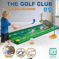 Lanceur de balles de golf HTL pour enfants, jouet de lancement à ressort, mini-set de putting avec trous et balles, jeu sportif intérieur/extérieur personnalisé
