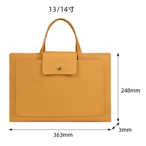 Sac de rangement pour documents de grande capacité, porte-documents, sac à main pour ordinateur portable épaissi, minimaliste, imperméable, pochette de rangement pour documents de bureau - Product Image 2