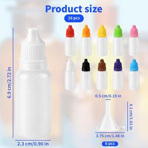 Botella de Plástico PE Translúcida de 3ml, 5ml, 10ml, con Impresión Serigrafiada, para Gotas para Ojos, con Tapón de Rosca - Product Image 4